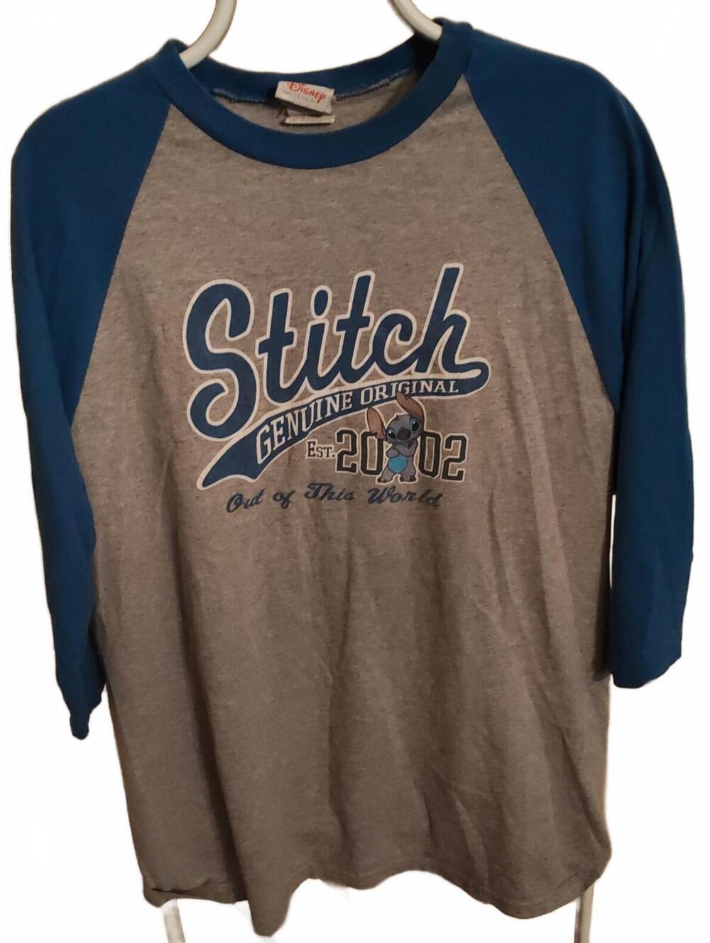 Vintage Disney Store 2002 Stitch size Medium - Lilo & Stitch 3/4 sleeve t-shirt